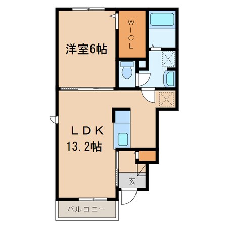 グランパス　船穂Ｂの物件間取画像